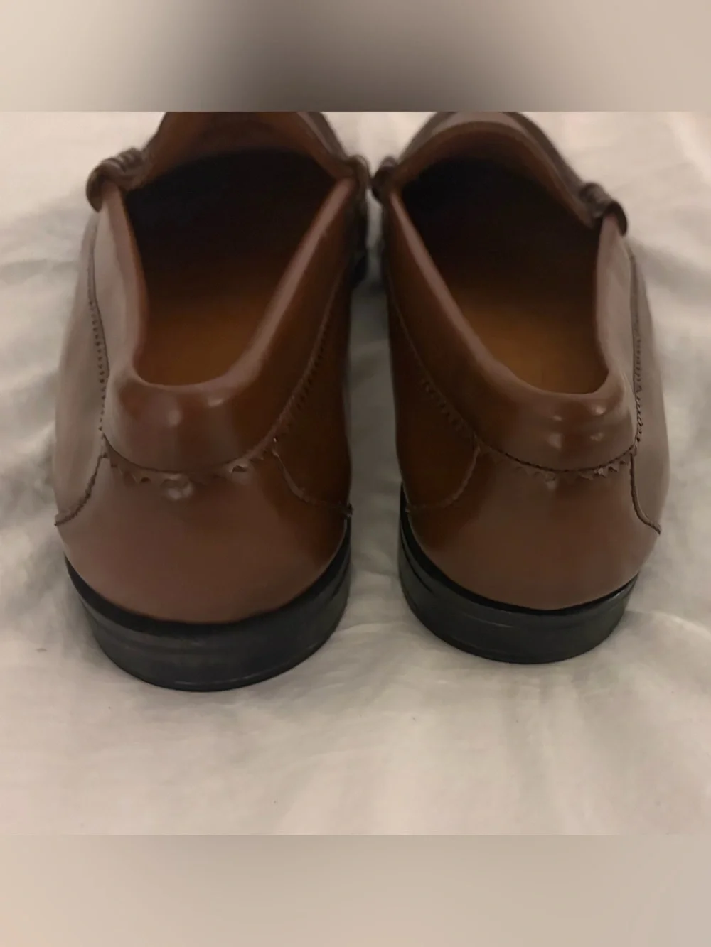 J. Crew Men’s Brown Leather Camden Loafers Size 8 NWOT